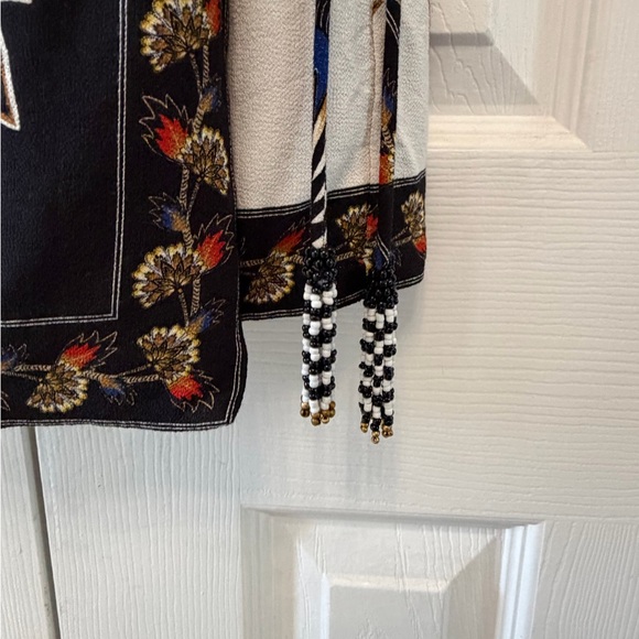 FARM Rio Maxi Floral Black Wrap Mini Dress Size Small - Picture 3 of 7